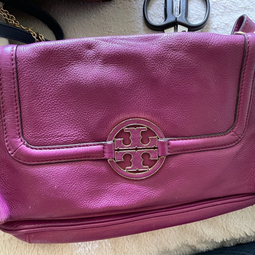 Purple Tory Burch handbag